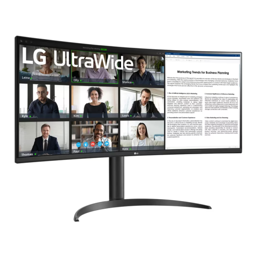 LG UltraWide 34WR55QK-B 34" 2K WQHD Curved Monitor