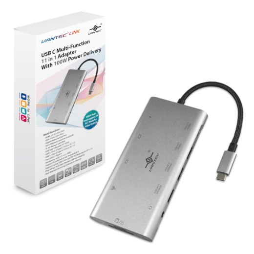 Vantec Link USB C Multi-Function 11 in 1 Adapter CB-CU306MDSH