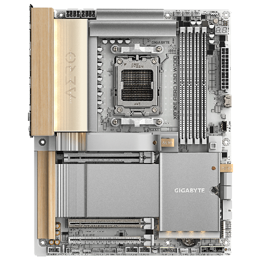 Gigabyte X870E AERO X3D Wood AM5 DDR5 Motherboard ATX