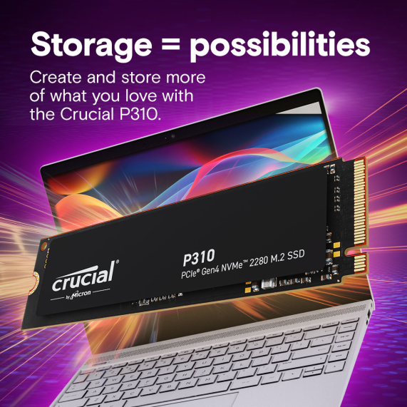Crucial P310 1TB Gen4 NVMe M.2 2280 SSD - Blazing Fast Performance