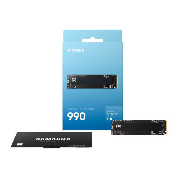 Samsung 990 1TB NVMe M.2 2280 SSD (MZ-V9V1T0B/AM) — PCIe 4.0 x4